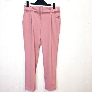 Blush Pink Casual Trouser Womens 6 Tapered Stretch Ankle Comfort Business Pants